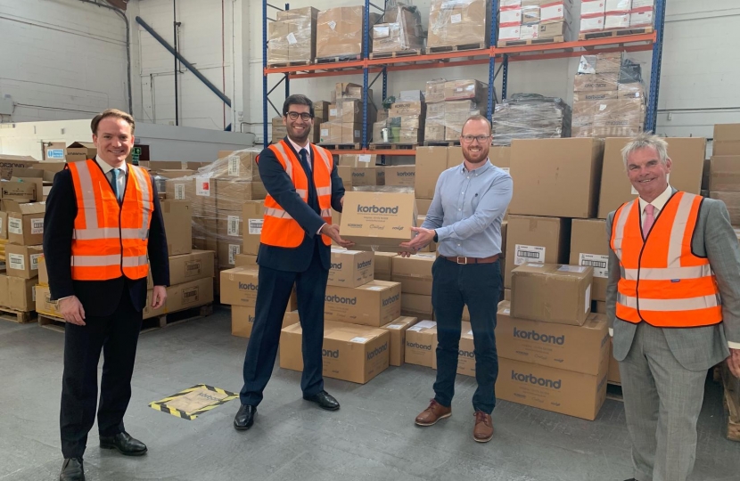 Gareth Davies MP with Minister for Trade, Ranil Jayawardena mp