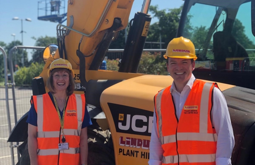 Gareth with Headteacher of Stamford College