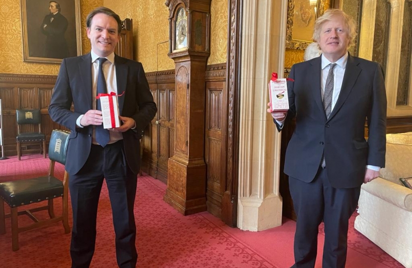 Gareth Davies MP - PM - Grantham Ginger Bread