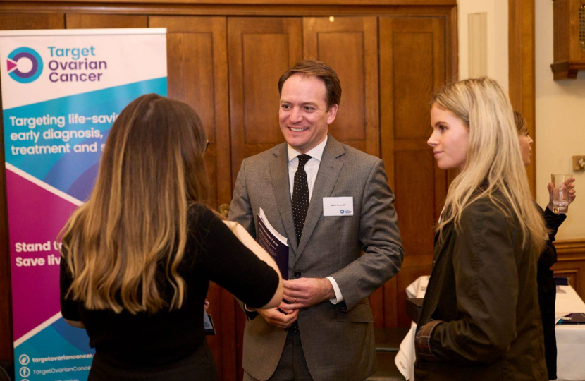 Gareth Davies MP with Target Ovarian Cancer