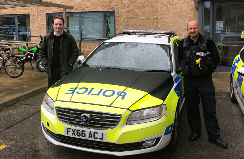 Gareth Davies MP with Lincolnshire Police