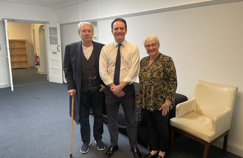 Gareth Davies MP with Francis and Kate