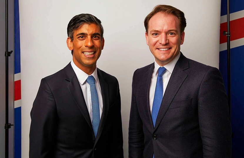 Gareth with Rishi Sunak