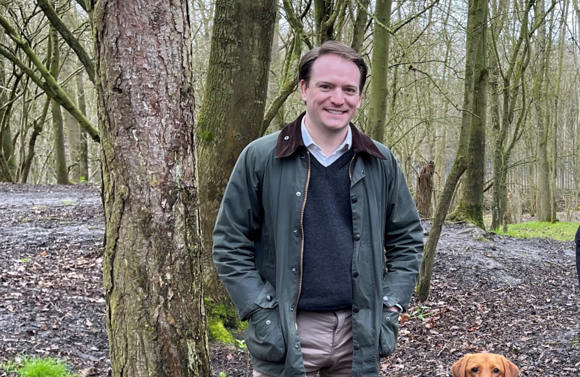 Gareth Davies MP in the countryside