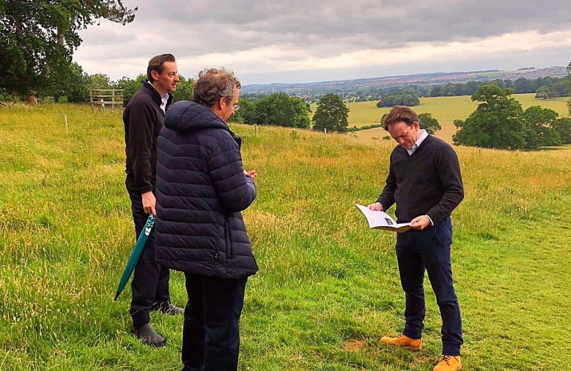 Gareth Davies MP with the Woodland Trust