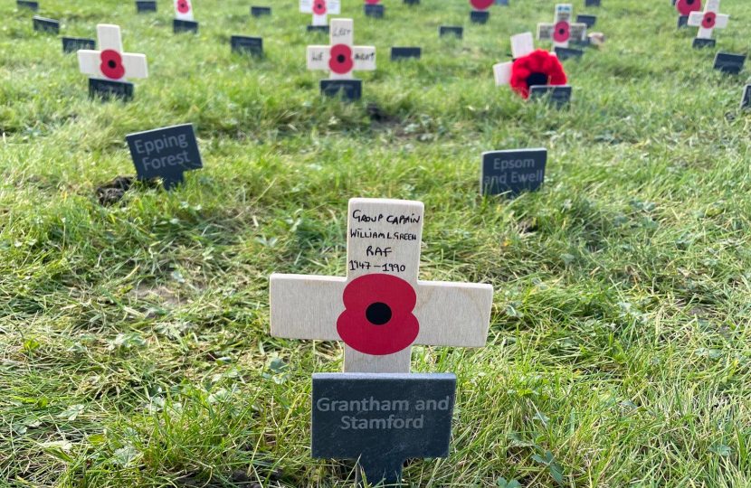 The Grantham & Stamford poppy cross