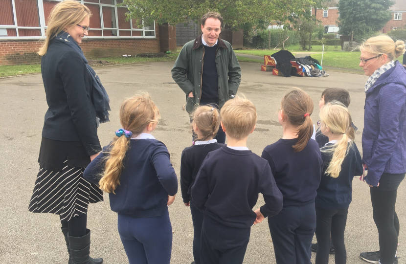 Gareth Davies MP at local primary schools