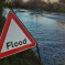 Flood warning sign