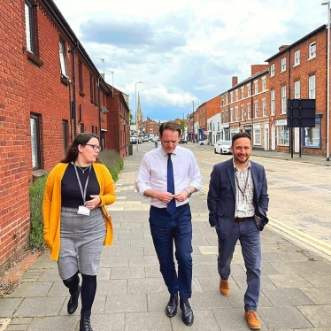 Gareth with Jon Hinde and Claire Saunders from InvestSK