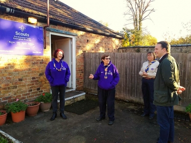 Gareth Davies MP with Scouts