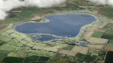 Artist's impression of the reservoir - supplied by Anglian Water