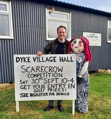 Gareth Davies MP at Dyke Scarecrow Festival