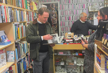 Gareth Davies MP at Community Books