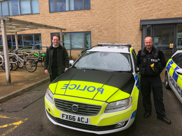 Gareth Davies MP with Lincolnshire Police