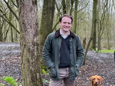 Gareth Davies MP in the countryside