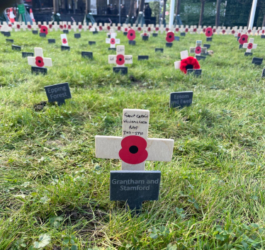 The Grantham & Stamford poppy cross