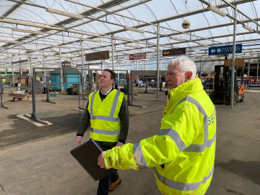 Gareth Davies MP at Waterside Garden Centre