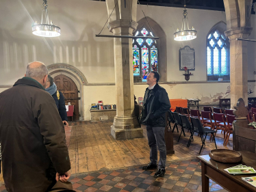 Gareth Davies MP in St James' Church