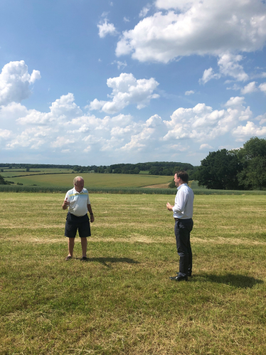 Gareth standing in a field